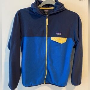 Kids' Patagonia Micro D Snap-T Hooded Fleece Jacket Size L